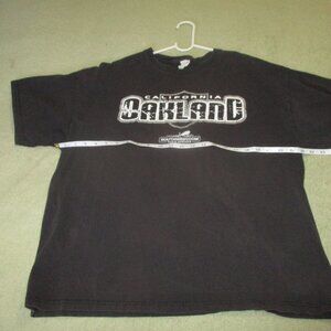 Womans OAKLAND T-Shirt Black Sz XL